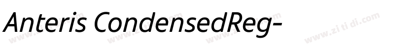 Anteris CondensedReg字体转换 Anteris CondensedReg字体转换